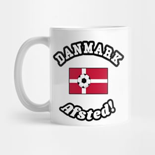 ⚽ Danmark Football, Dannebrog Flag, Let's Go! Afsted! Team Spirit Mug